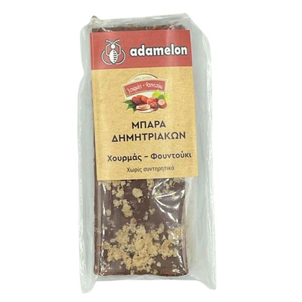 Μπάρα με χουρμά και φουντούκι – Adamelon – 60gr