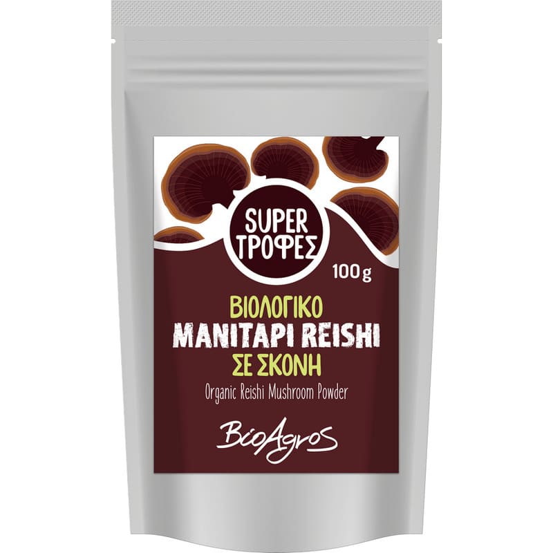 Γανόδερμα σκόνη (μανιτάρι reishi) BIO – ΒιοΑγρός – 100gr