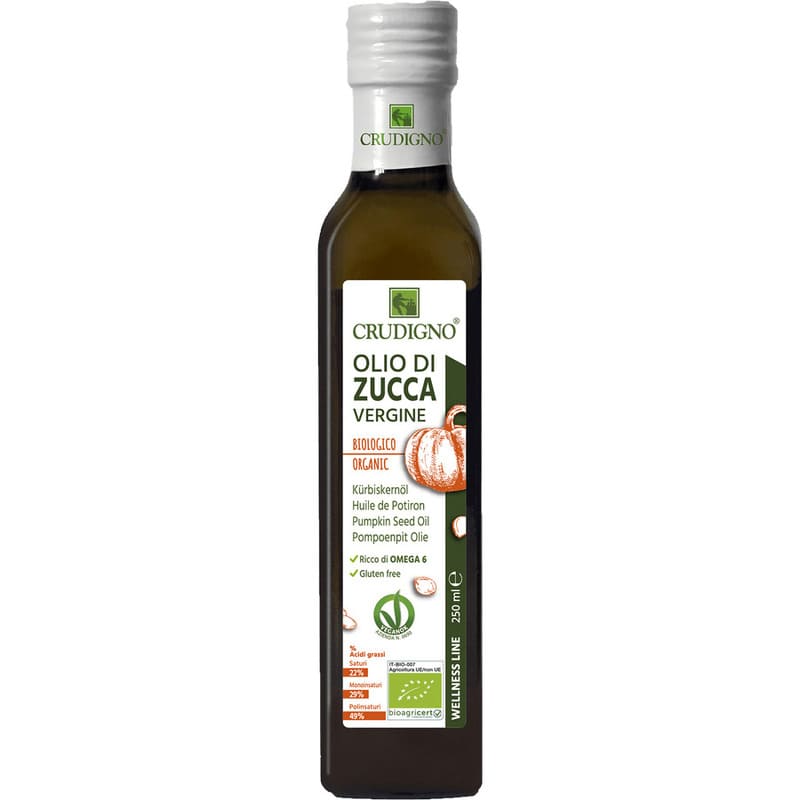 Κολοκυθέλαιο ψυχρής έκθλιψης BIO – Crudigno – 250mL
