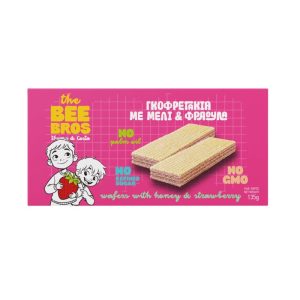 Γκοφρετάκια με μέλι και φράουλα – The Bee Bros – 135gr