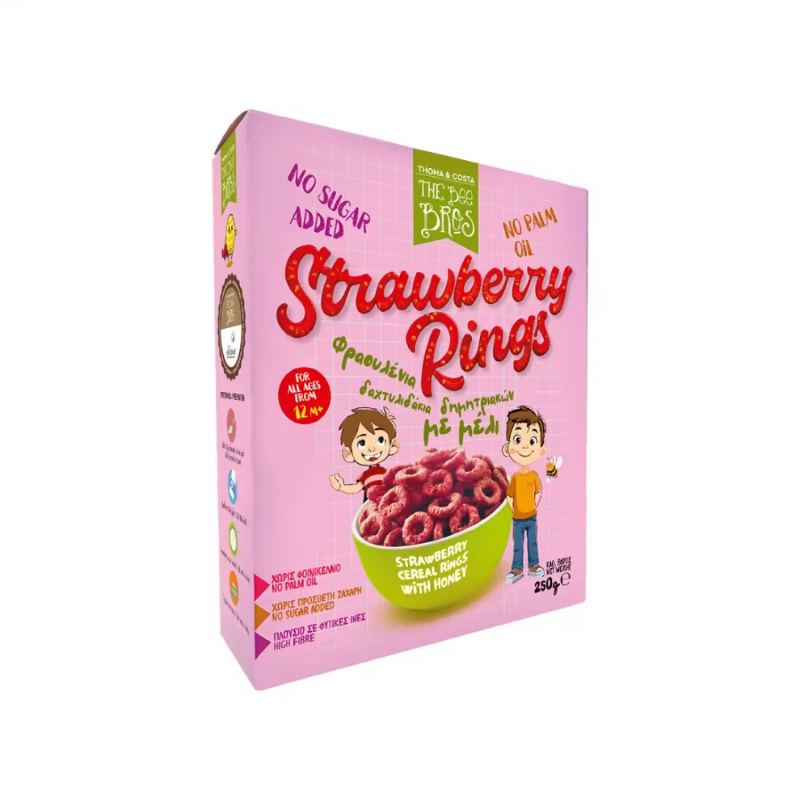 Δαχτυλιδάκια με φράουλα και μέλι – The Bee Bros – 250gr